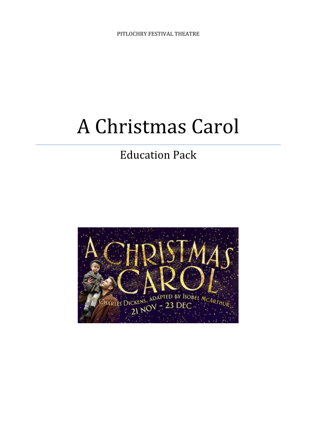 A Christmas Carol Education Pack
