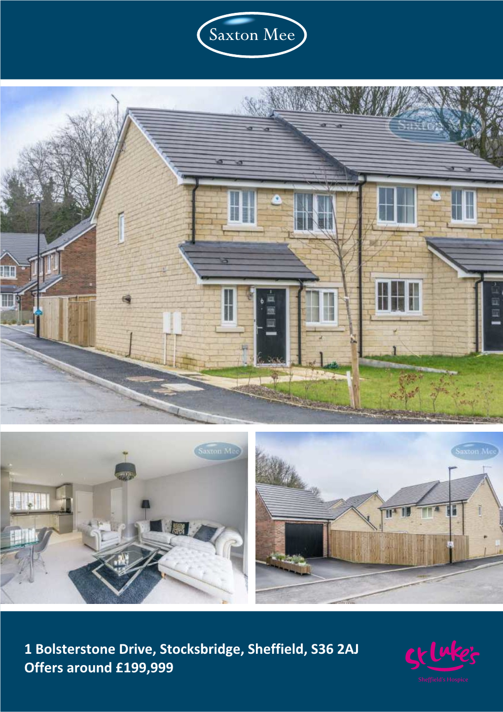 1 Bolsterstone Drive, Stocksbridge, Sheffield, S36 2AJ Offers Around £199,999 She Ield’S Hospice 1 Bolsterstone Drive Stocksbridge Offers Around £199,999