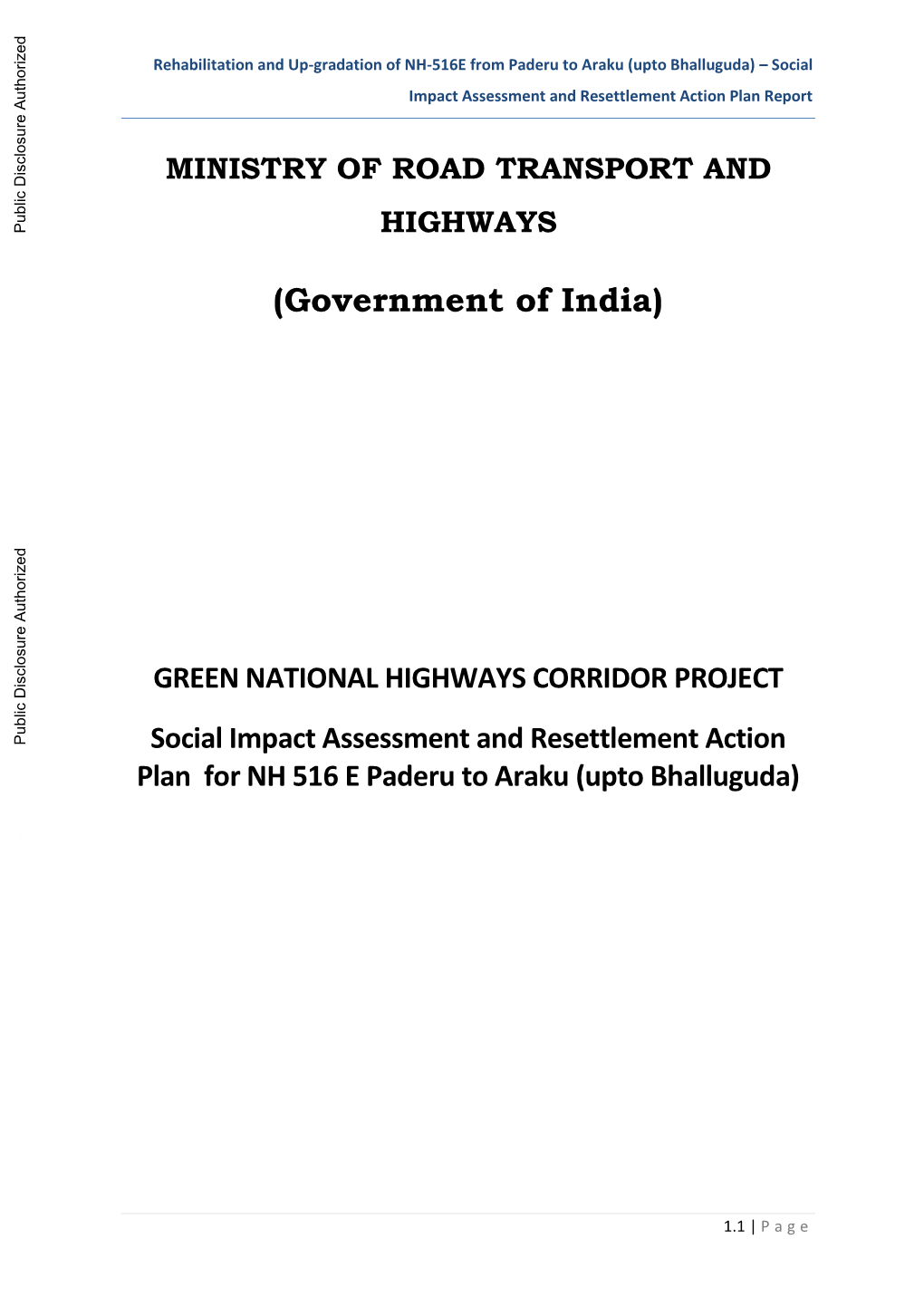 Social-Impact-Assessment-And-Resettlement-Action-Plan-For-NH-516-E-Paderu-To-Araku