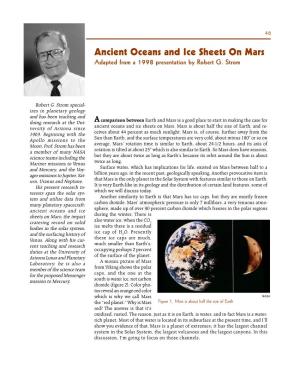 Ancient Oceans and Ice Sheets on Mars 46