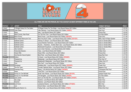 STATUS ARTIST TITLE FORMAT DETAILS PRICE in Stock a Winged