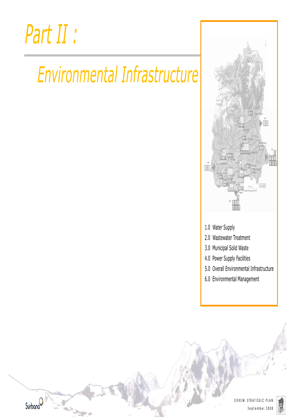 Part II : Environmental Infrastructure