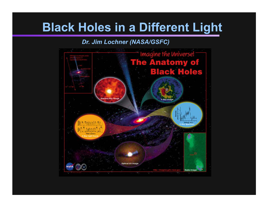 Black Holes in a Different Light Dr