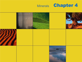 Chapter 4 Minerals (Quiz Free)
