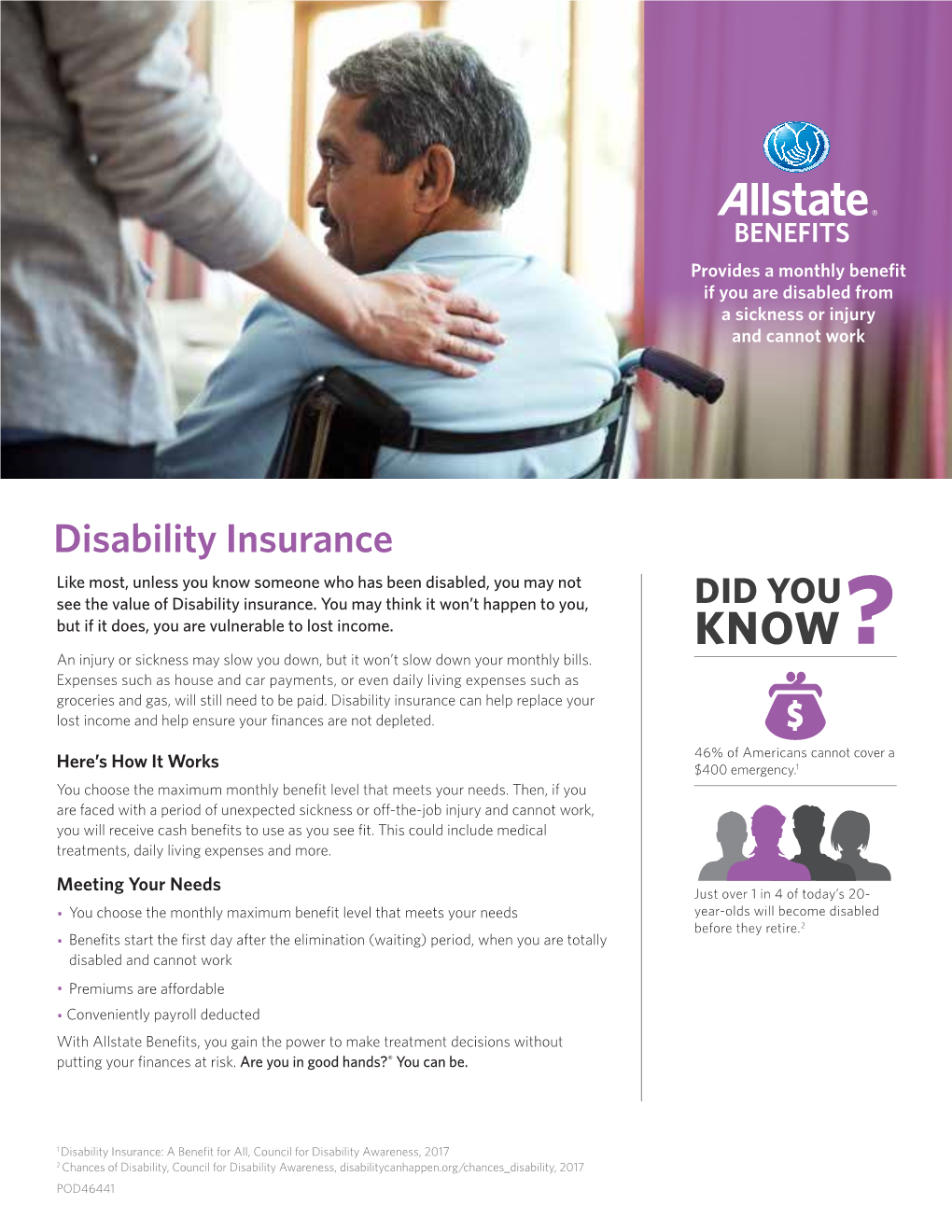 Disability Insurance Brochure