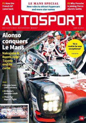Alonso Conquers Le Mans