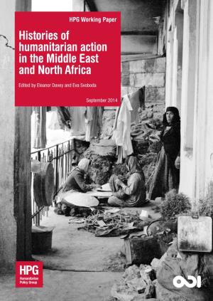 Histories of Humanitarian Action in the Middle East and North Africa
