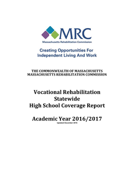 Vocational Rehabilitation Statewide High School Coverage Report