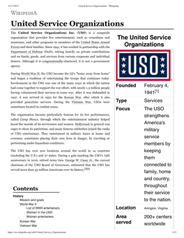 United Service Organizations - Wikipedia