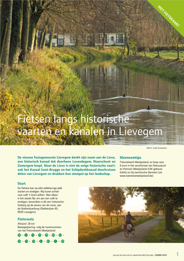 Fietsen Langs Historische Vaarten En Kanalen in Lievegem
