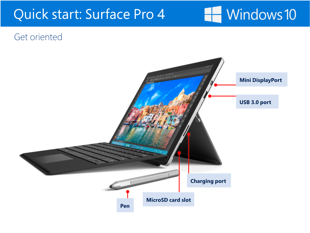 Quick Start: Surface Pro 4