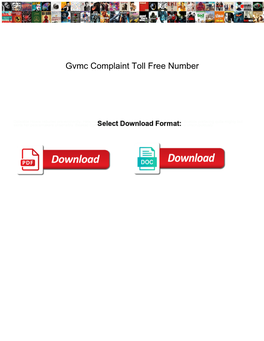 Gvmc Complaint Toll Free Number
