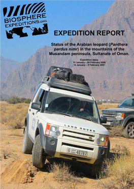 Oman 2006 & 2007 (Arabian Leopard)