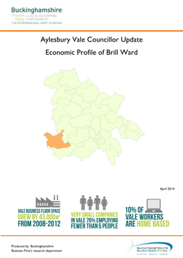 Aylesbury Vale Councillor Update Economic Profile of Brill Ward