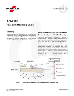 AN-4166 — Heat Sink Mounting Guide
