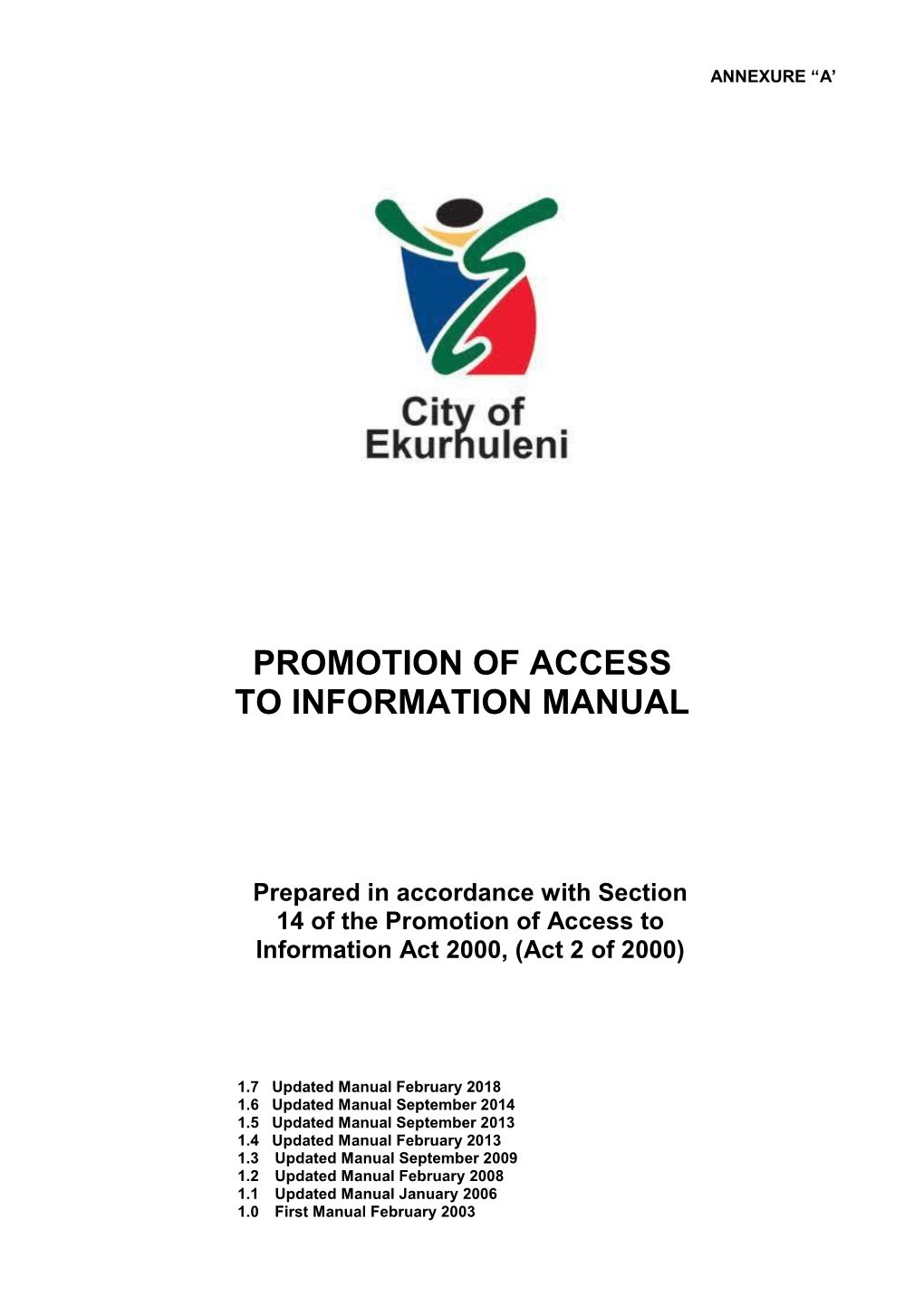 Promotion of Access to Information Manual