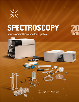 Spectroscopy the Essential Chromatography & Spectroscopy Catalog