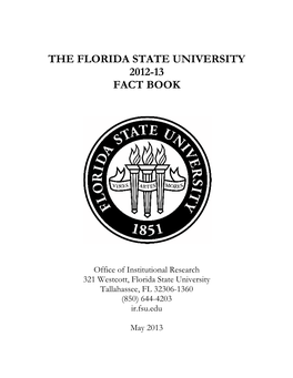 The Florida State University 2012-13 Fact Book