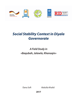Social Stability Context in Diyala Governorate