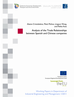 Analysis of the Trade Relationships Between Spanish and Chinese Companies