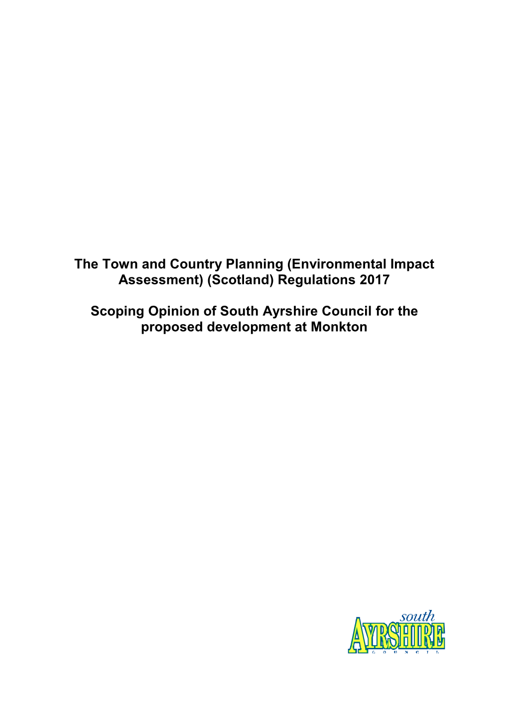 Environmental Impact Assessment Example Scotland