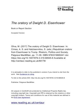The Oratory of Dwight D. Eisenhower