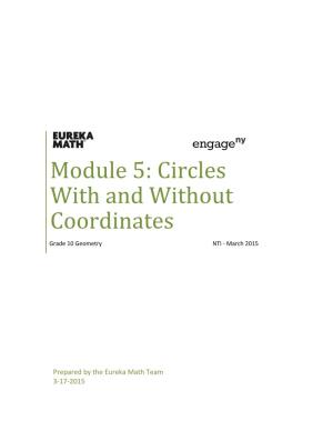 Module 5: Circles with and Without Coordinates