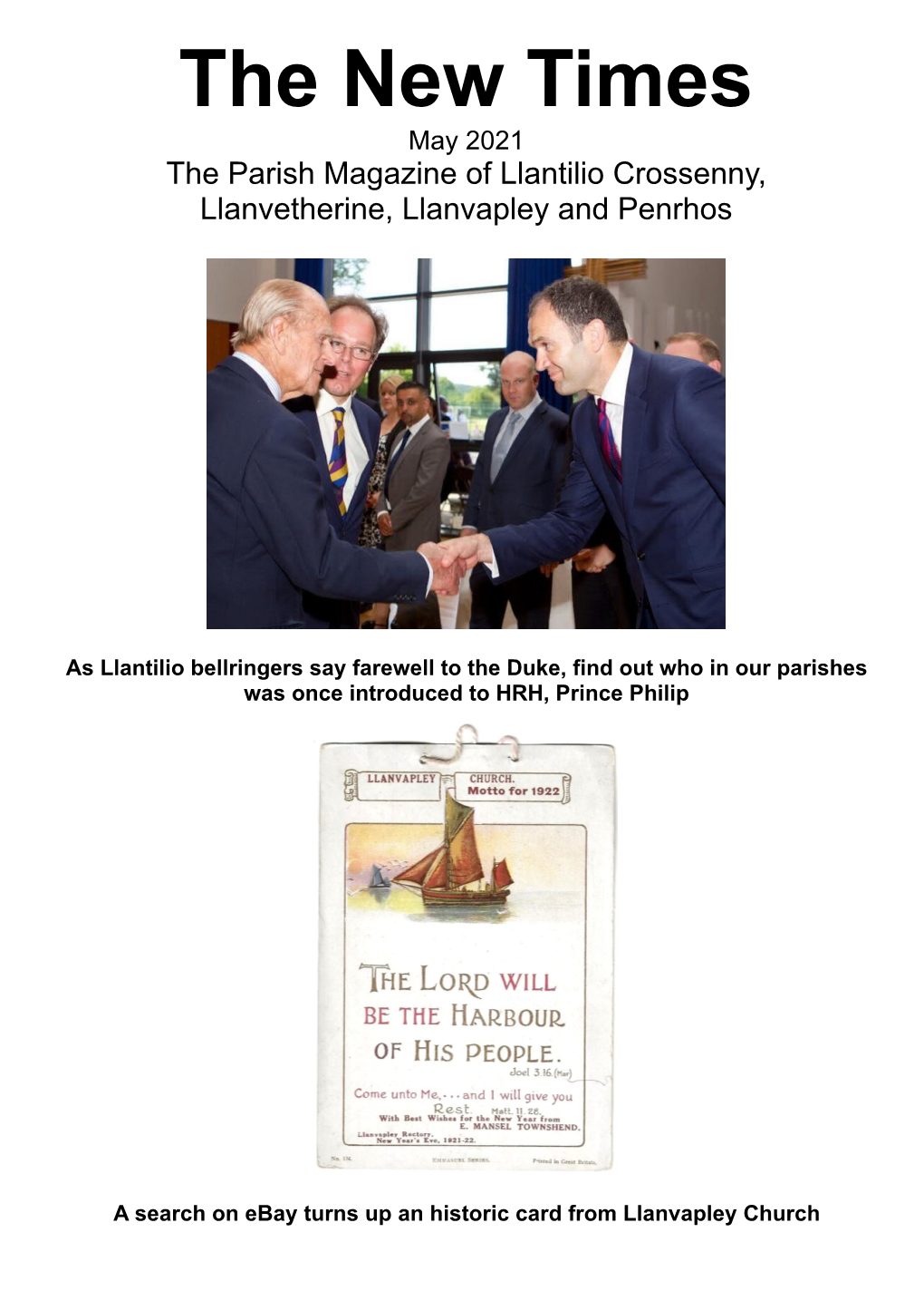 The New Times May 2021 the Parish Magazine of Llantilio Crossenny, Llanvetherine, Llanvapley and Penrhos