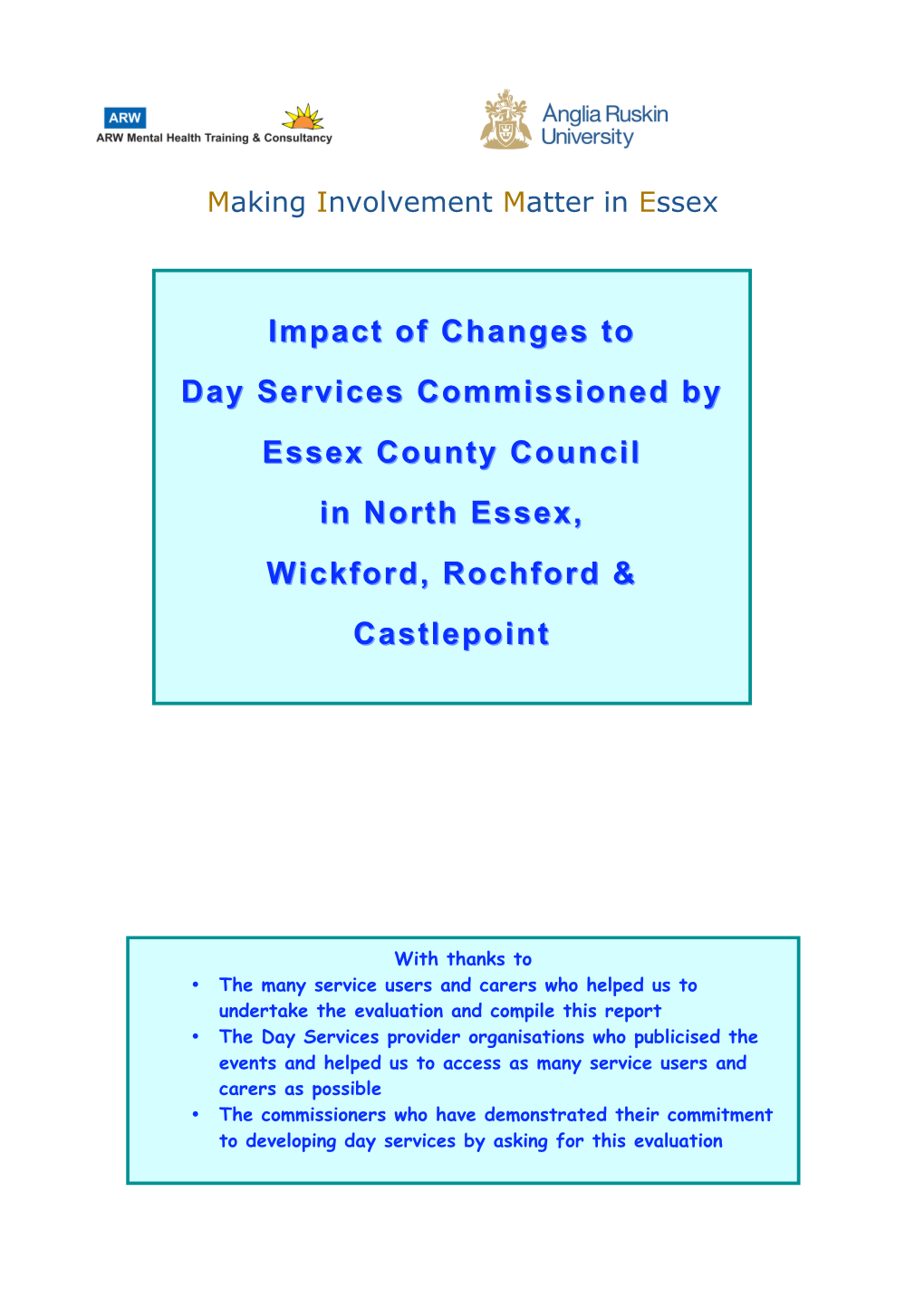 Day Services Report Final Draft