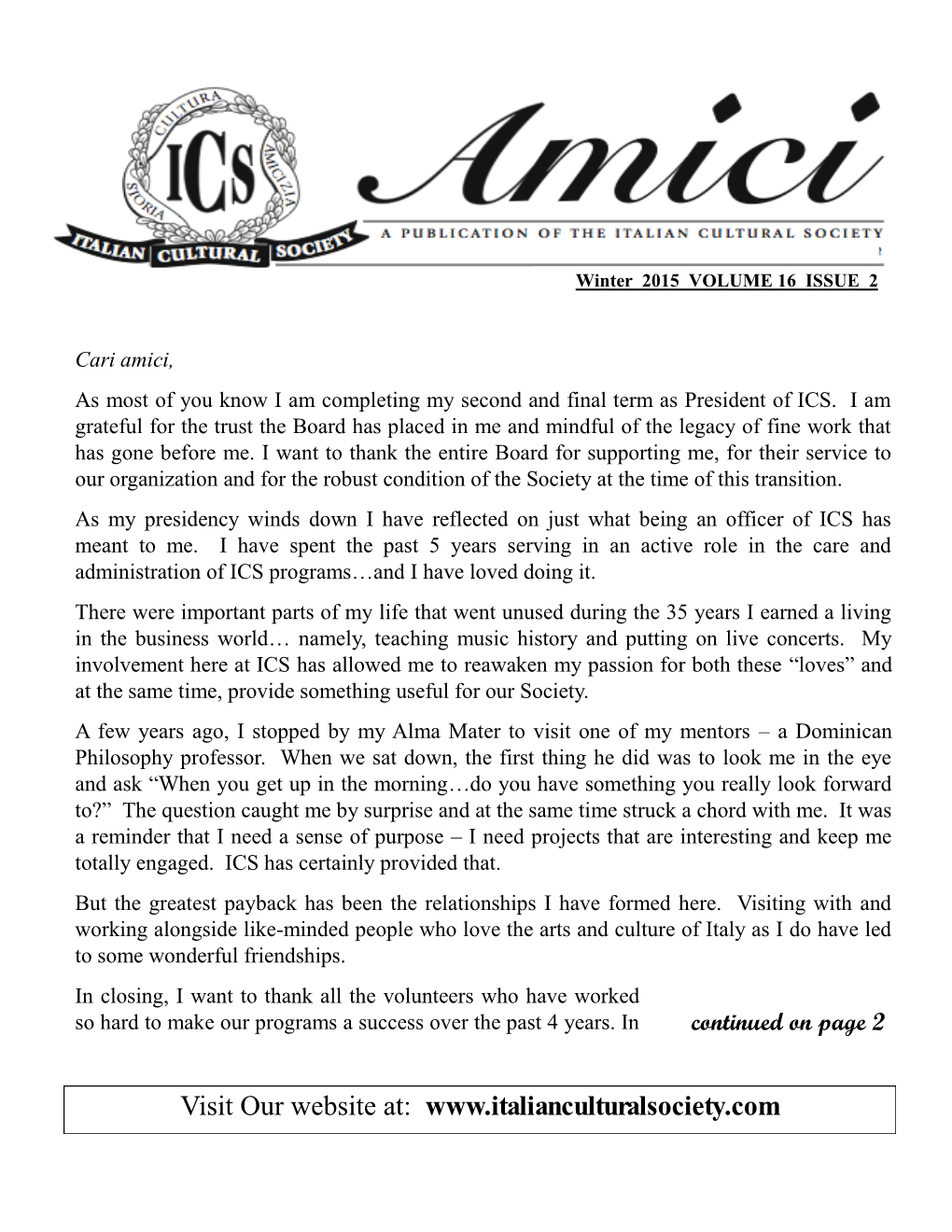 AMICI Volume 16 Issue 2