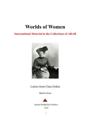 Letters from Clara Zetkin