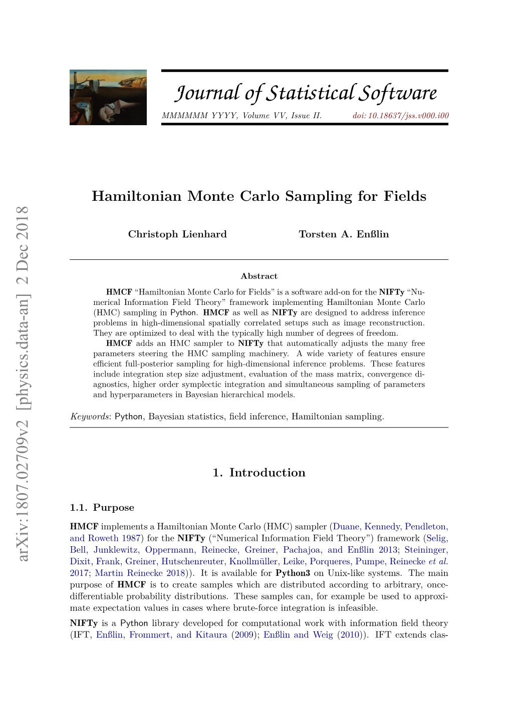 Hamiltonian Monte Carlo Sampling for Fields