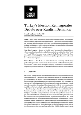 Turkey's Election Reinvigorates Debate Over Kurdish Demands