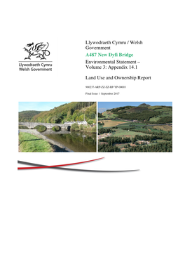 Llywodraeth Cymru / Welsh Government A487 New Dyfi Bridge Environmental Statement – Volume 3: Appendix 14.1