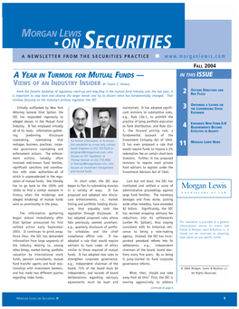 Securities Morgan Lewis On