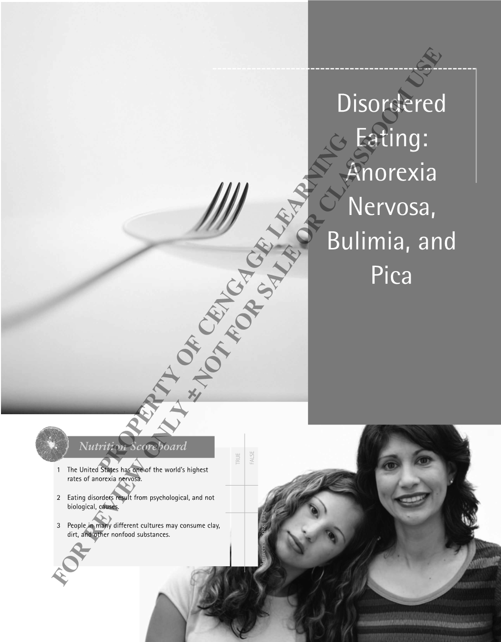 Disordered Eating: Anorexia Nervosa, Bulimia, and Pica