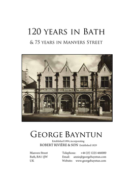 120 Years in Bath