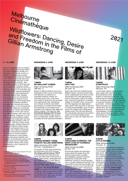 Melbourne Cinémathèque Wildowers: Dancing, Desire and Freedom In