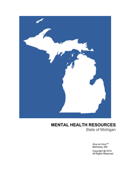 Michigan Mental Health Resources