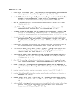 2003 Larch Bibliography by USFS