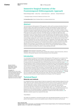 Immersive Surgical Anatomy of the Frontotemporal-Orbitozygomatic Approach