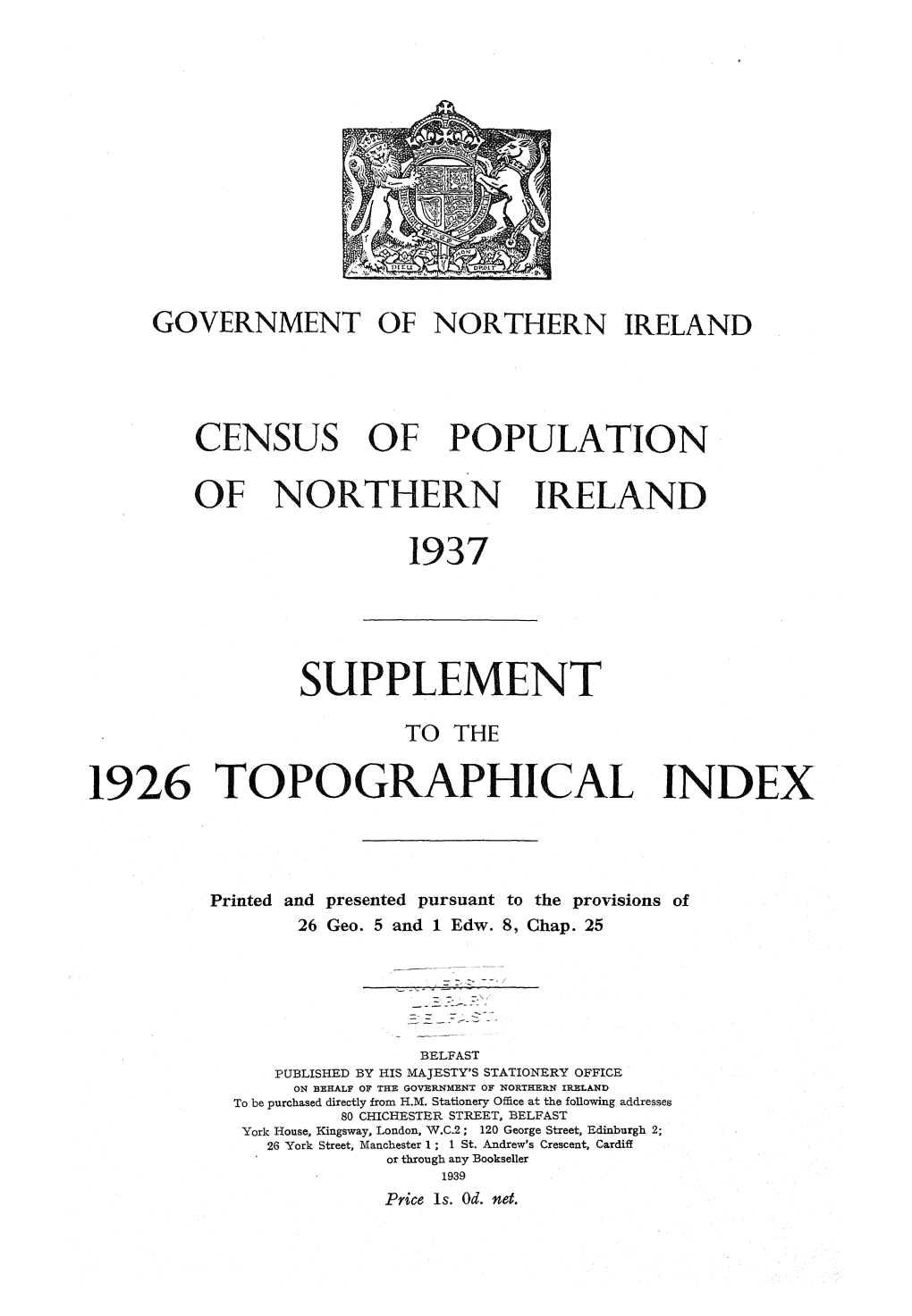 1937 Census Topographical Index