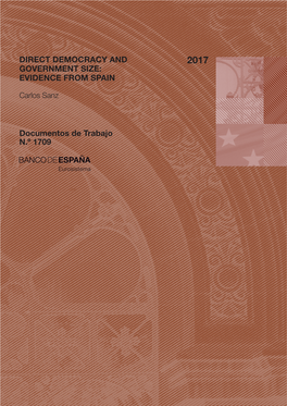 Direct Democracy and Government Size: Evidence from Spain Direct Democracy and Government Size: Evidence from Spain (*)