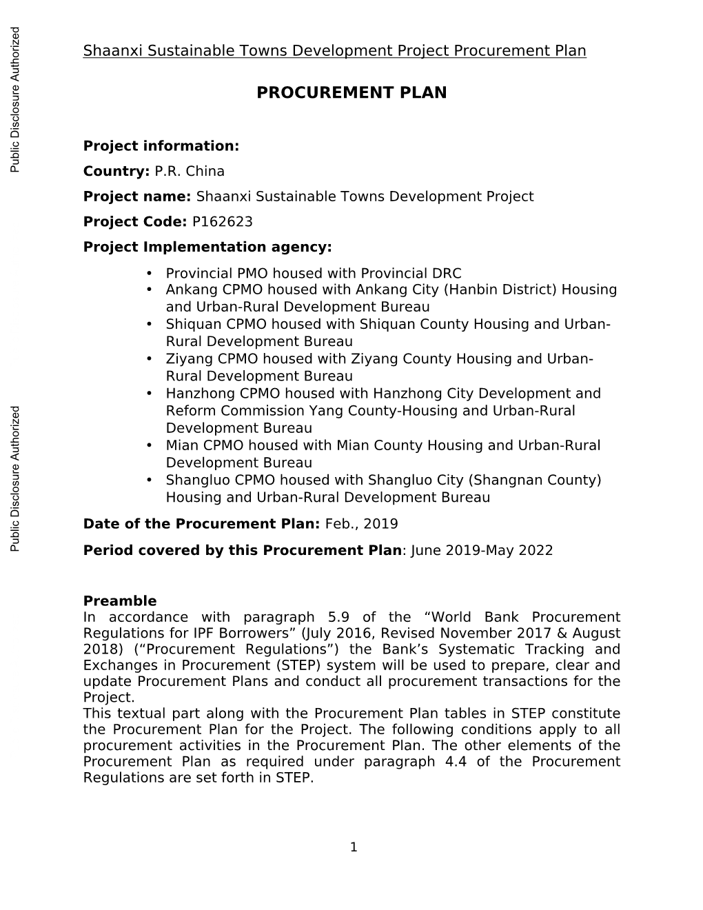 World Bank Document