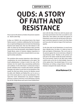 Quds: a Story of Faith and Resistance