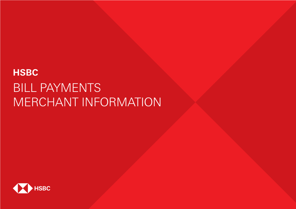 Bill Payments Merchant Information Hsbc Bills Payment - Merchant Information