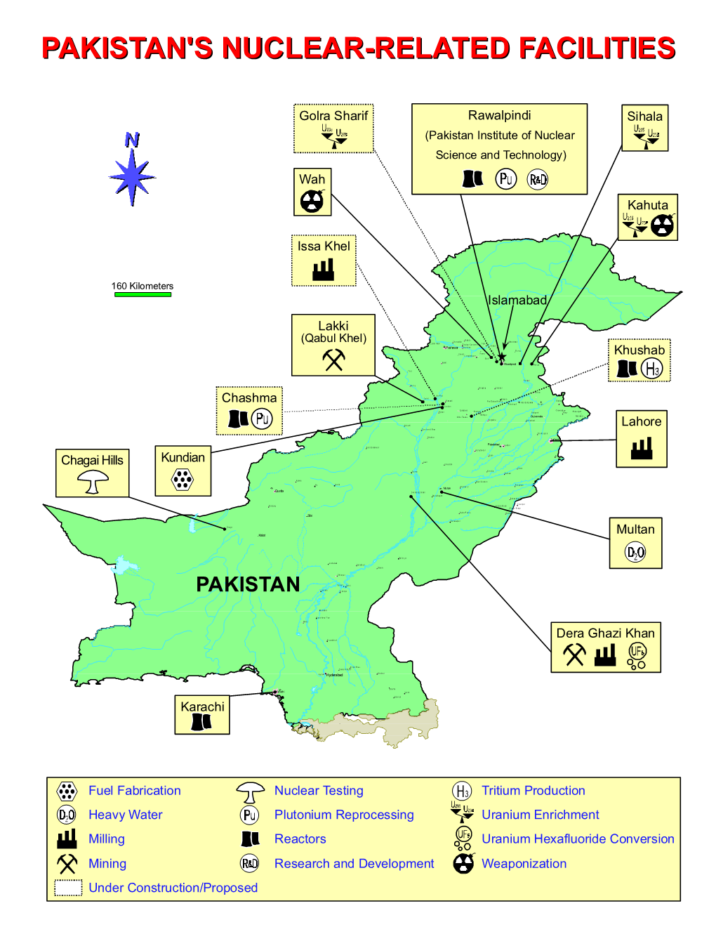 Pakistan's Nuclear Related Facilities