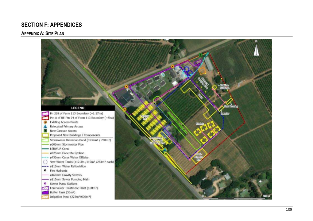 Section F: Appendices Appendix A: Site Plan