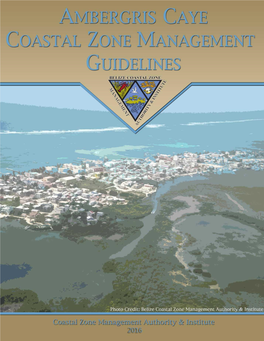 Ambergris Caye Coastal Zone Management Guidelines Belize Integrated Coastal Zone Management Plan Coastal Zone Management Authority & Institute 2015 Page | 0