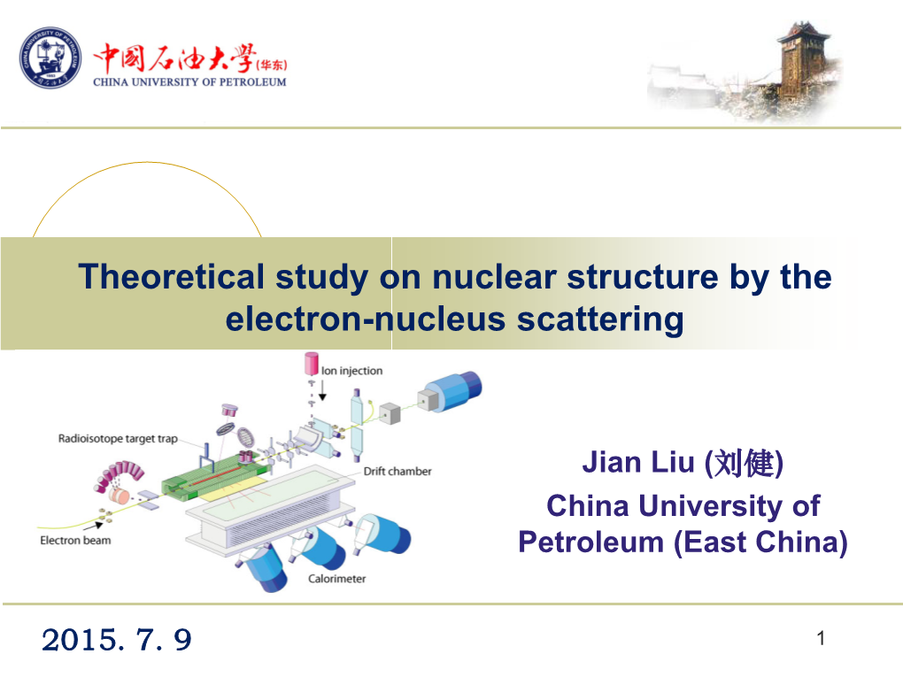 Theoretical Study on Nuclear Structure by the Electron-Nucleus Scattering